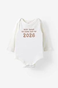 Organic Pointelle Long Sleeve Bubbysuit