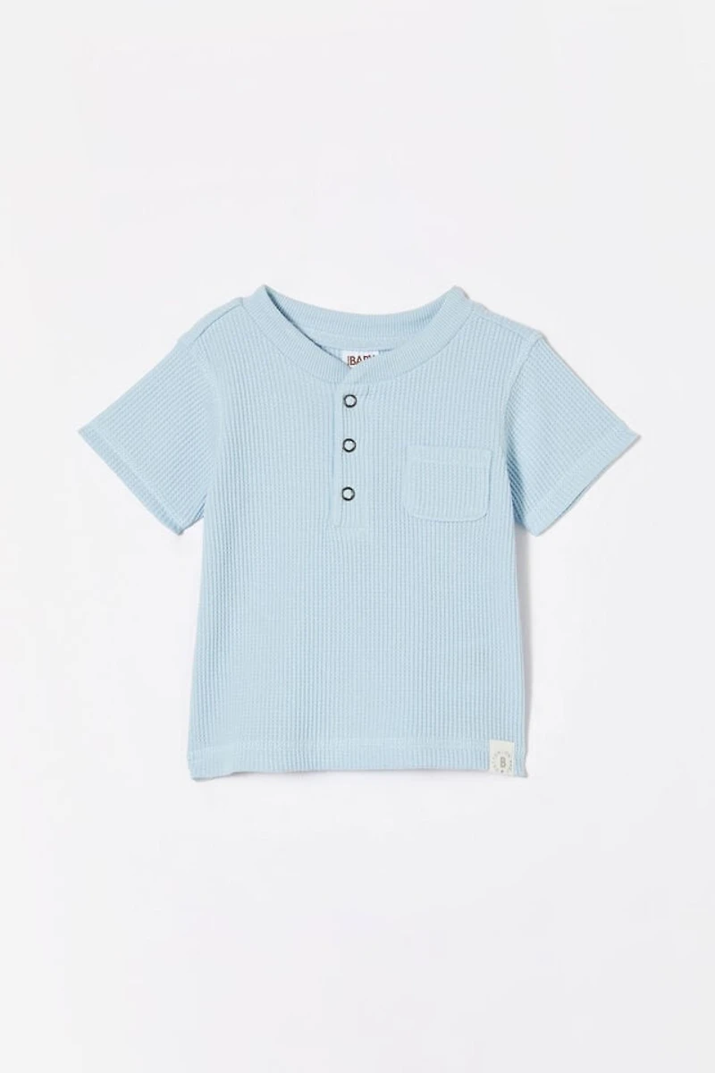 Magnus Short Sleeve Placket Top