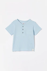 Magnus Short Sleeve Placket Top
