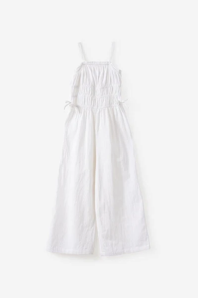 Shirred Bow Jumpsuit