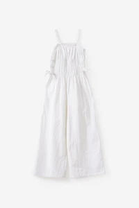 Shirred Bow Jumpsuit