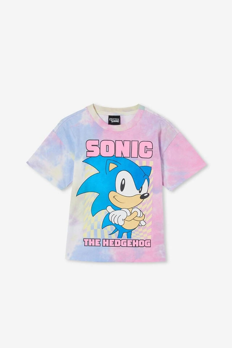 Sonic the Hedgehog Drop Shoulder Short Sleeve Tee