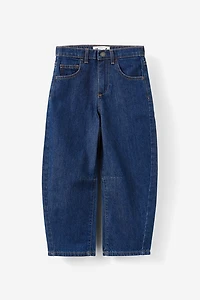 Unisex Barrel Leg Denim Jean