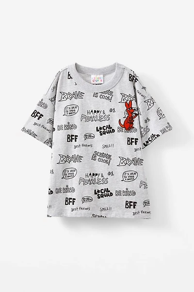 I Scream Colour Drop Shoulder Short Sleeve Tee