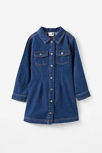 Sasha Long Sleeve Denim Shirt Dress
