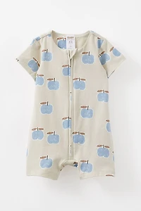 Growie Short Sleeve Zip All One Romper