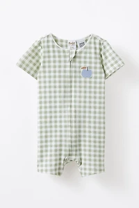 The Billie Short Sleeve Zip Romper