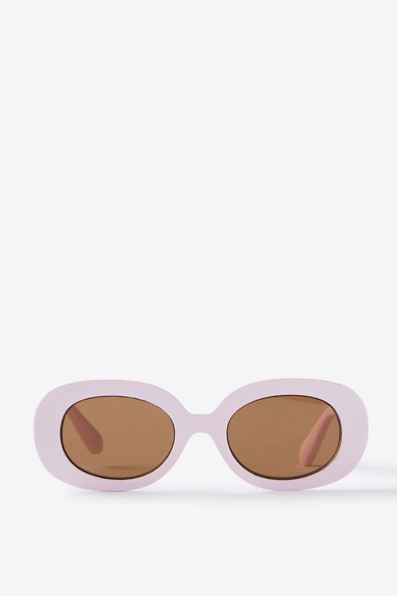 Kids Olive Oval Sunglasses
