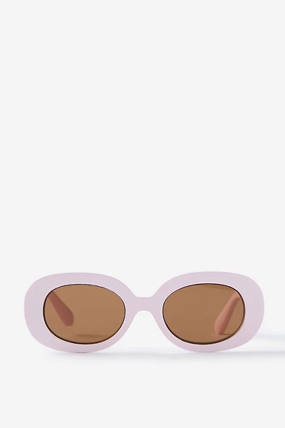 Kids Olive Oval Sunglasses