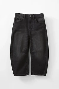Unisex Barrel Leg Denim Jean