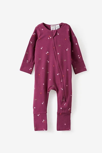 Growie Long Sleeve Zip All One Romper