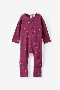 Growie Long Sleeve Zip All One Romper