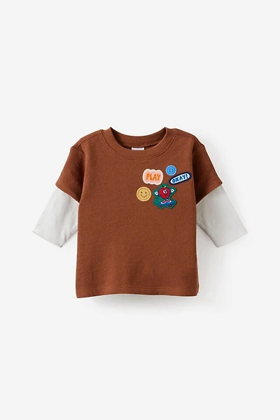 Baby Long Sleeve Layered Tee