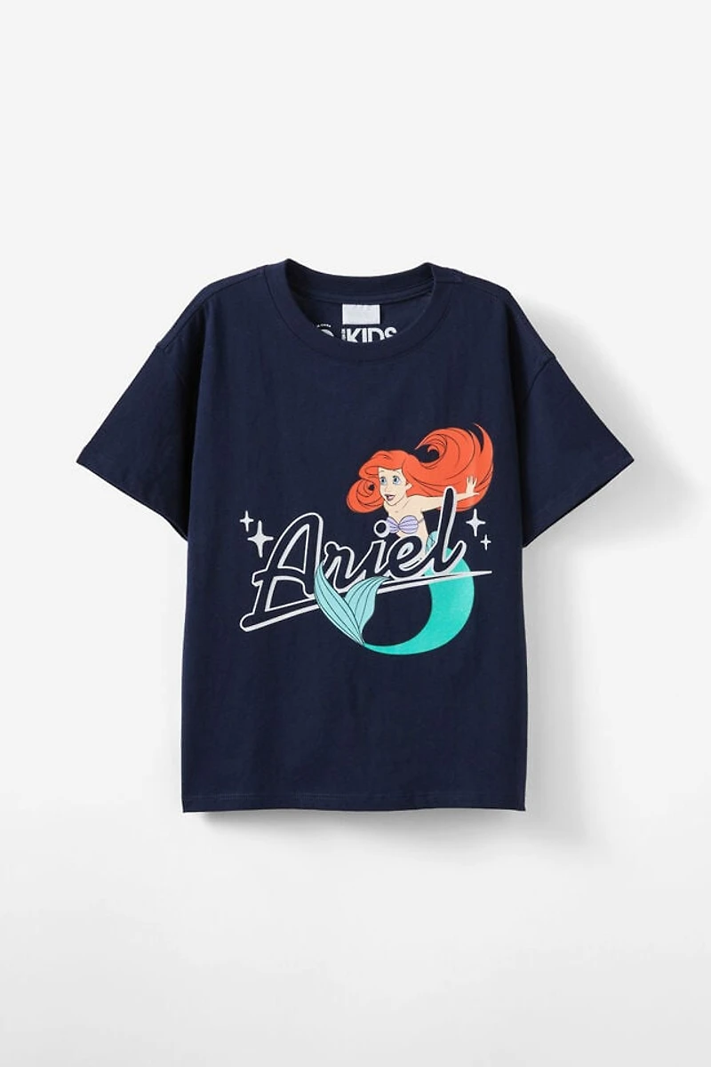 The Little Mermaid Drop Shoulder Short Sleeve Tee