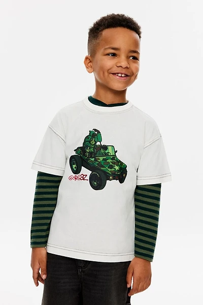 Gorillaz Music Drop Shoulder SS Tee