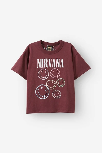 Nirvana Drop Shoulder Short Sleeve Tee