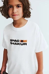 Tupac Drop Shoulder Short Sleeve Tee