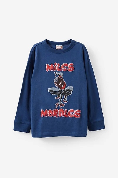 Marvel Miles Morales Long Sleeve Tee