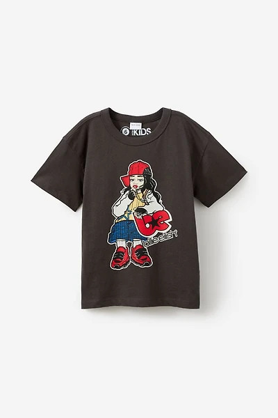 Billie Eilish Music Drop Shoulder Short Sleeve Tee