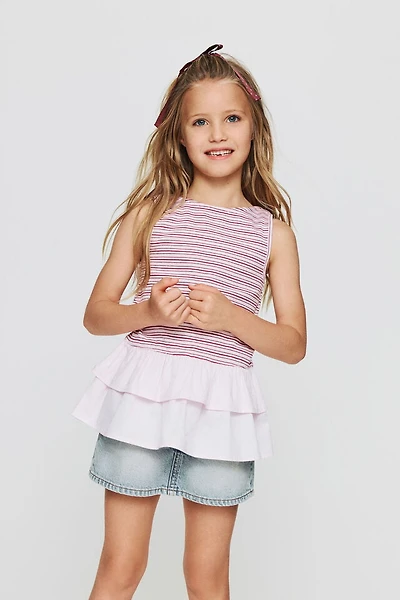 Lily Sleeveless Tiered Top