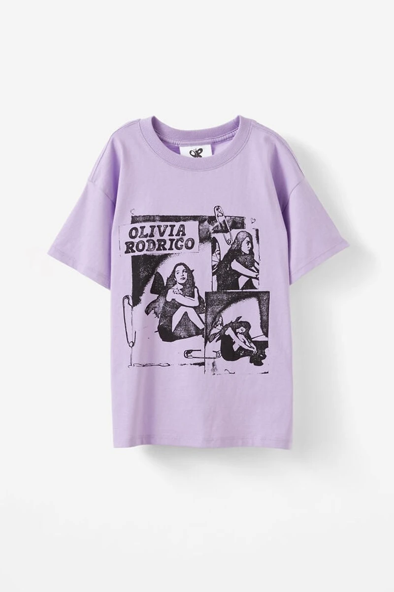 Olivia Rodrigo Drop Shoulder Short Sleeve Tee