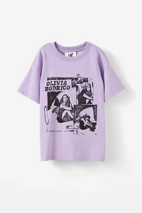 Olivia Rodrigo Drop Shoulder Short Sleeve Tee