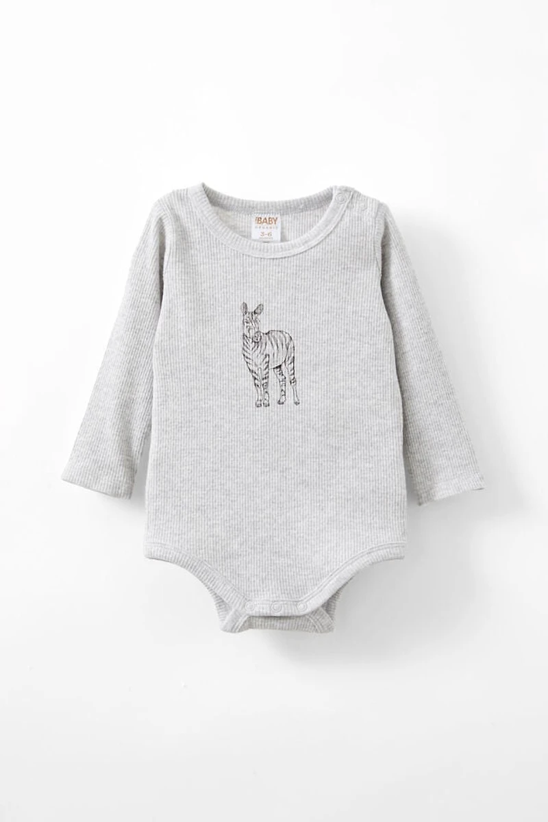 Organic Pointelle Long Sleeve Bubbysuit