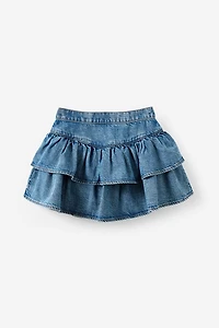 Frill Denim Skirt
