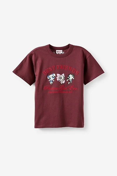 Powerpuff Girls Drop Shoulder Short Sleeve Tee