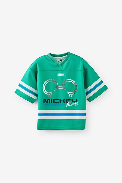 Disney Mickey Mouse SS Mesh V Neck Tee
