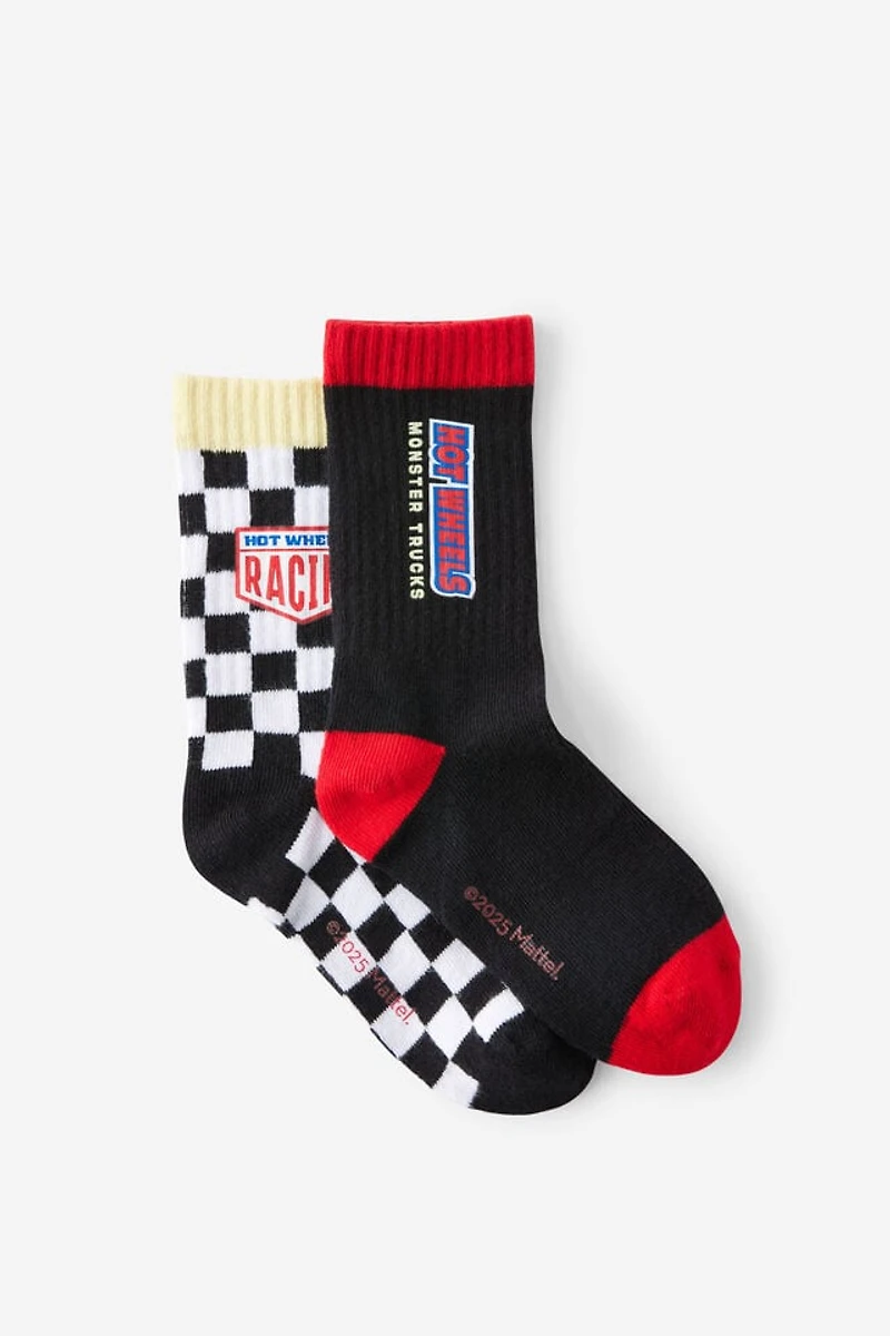 Hot Wheels 2PK Crew Sock