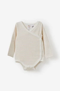 Organic Cross Over Long Sleeve Bubbysuit