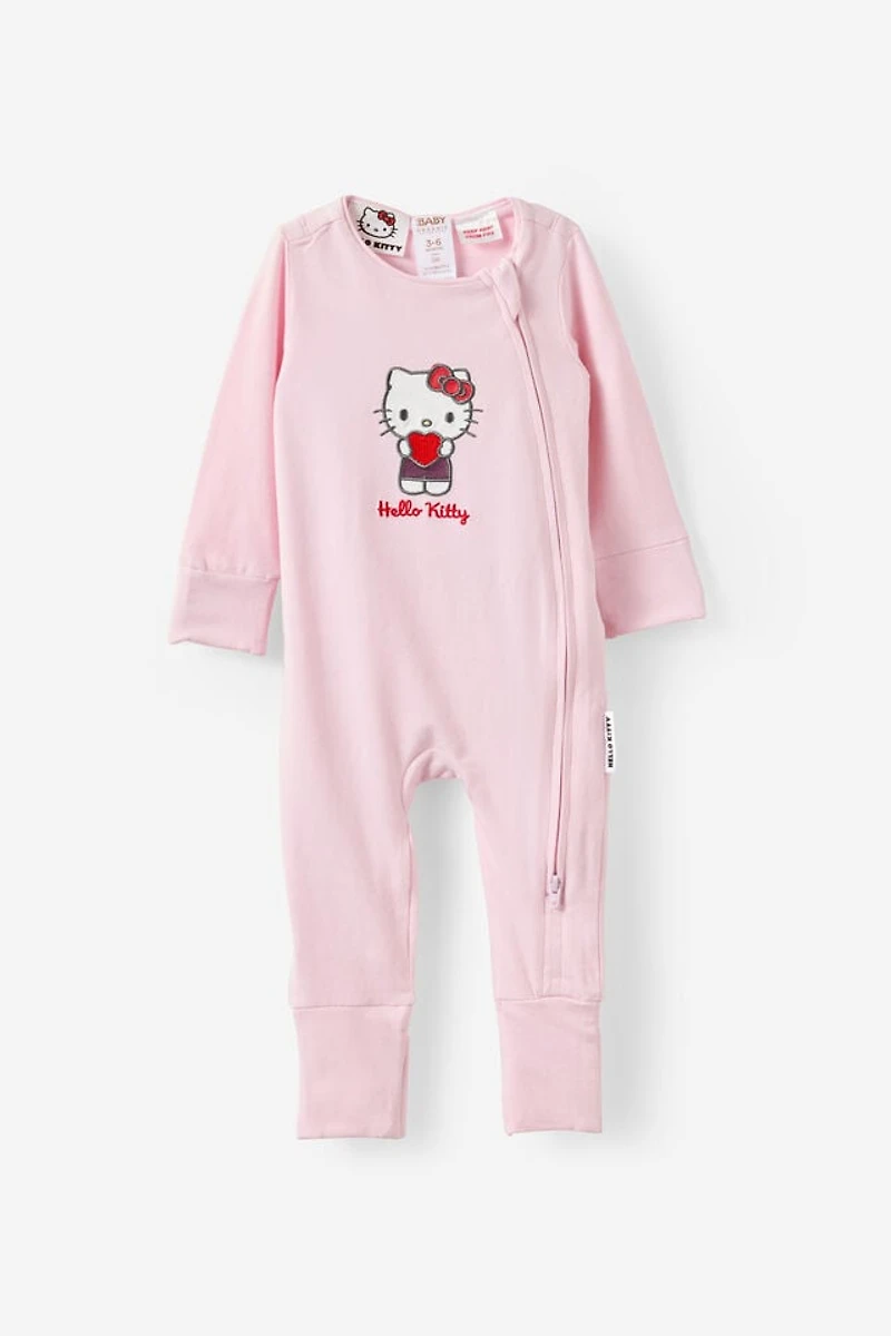 Sanrio Hello Kitty Long Sleeve Zip Romper