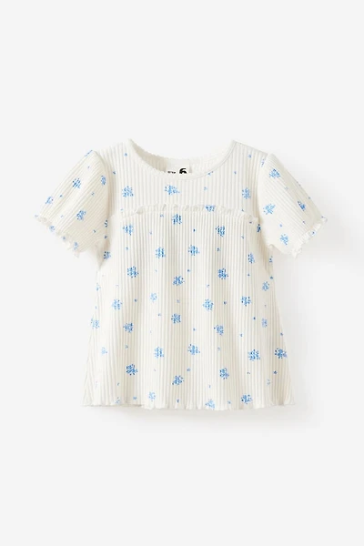 Posie Short Sleeve Babydoll Top