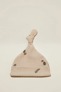 Organic Pointelle Beanie