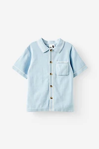 Knitted Short Sleeve Shirt