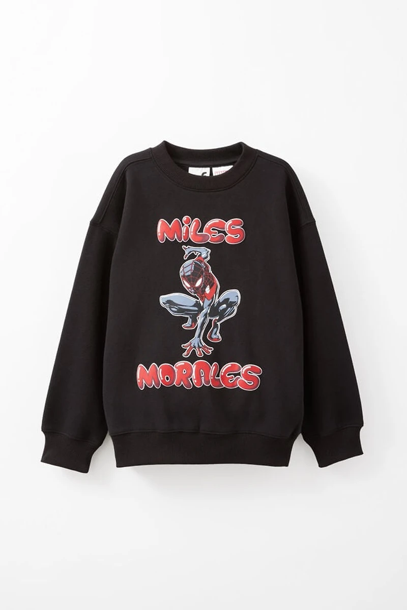 Marvel Miles Morales Oversized Crew