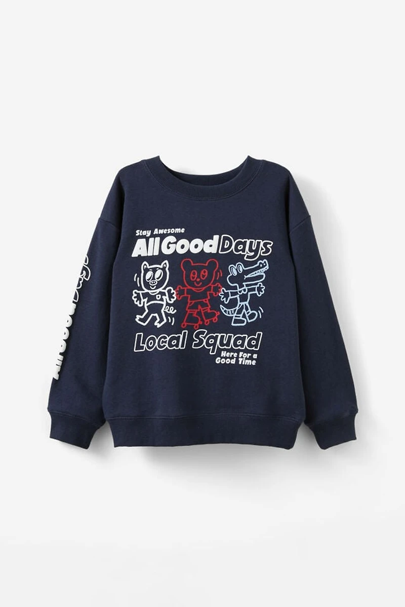 I Scream Colour Fleece Crew Neck
