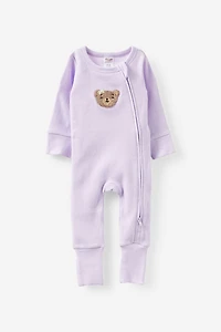 Growie Long Sleeve Rib All One Romper
