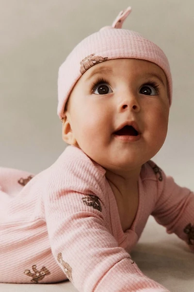 Organic Pointelle Beanie