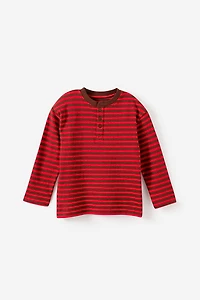 Henley Button Long Sleeve