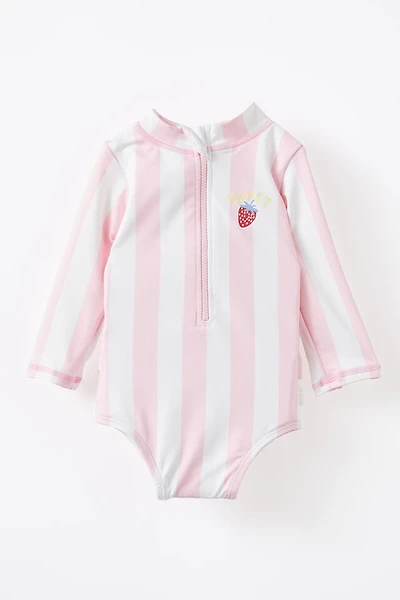 Lucy Long Sleeve Ruffle Back Swimsuit