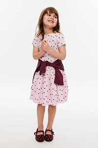 Boat Neck Short Sleeve Dress