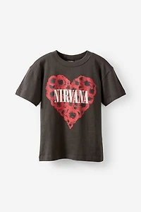 Nirvana Drop Shoulder Short Sleeve Tee