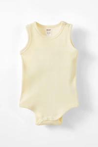 Organic Pointelle Sleeveless Bubbysuit