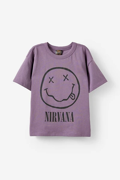 Nirvana Drop Shoulder Short Sleeve Tee