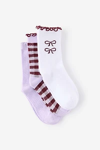 Kids 3Pk Crew Socks