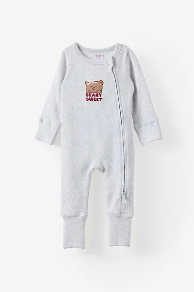 Growie Long Sleeve Zip All One Romper
