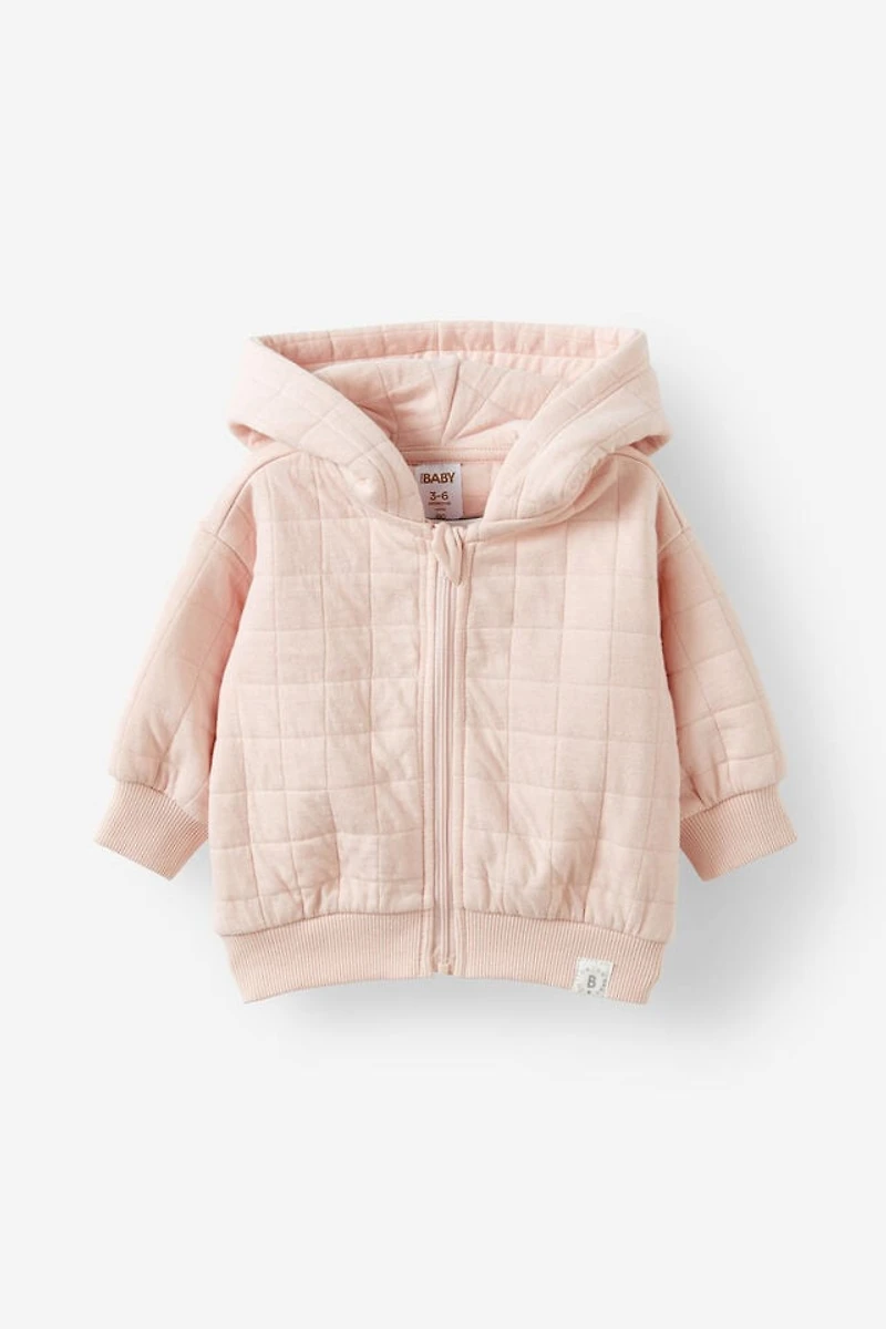 Quilted Zip Through