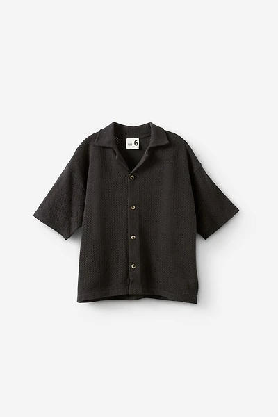 Knit Boxy Shirt